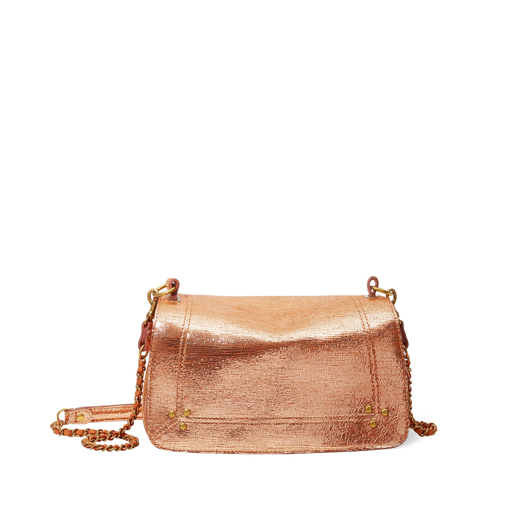 Bobi Bag Lamé Rose Gold Goatskin