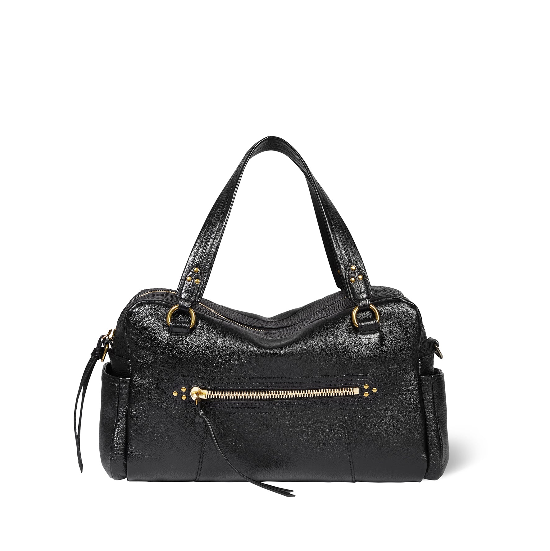 Lucky Bowling Bag Noir Brass Buffaloskin