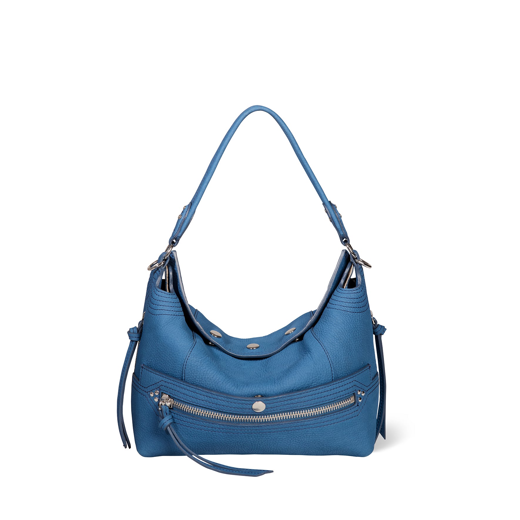 Lucky Hobo Bag Nubuck indigo Cowskin