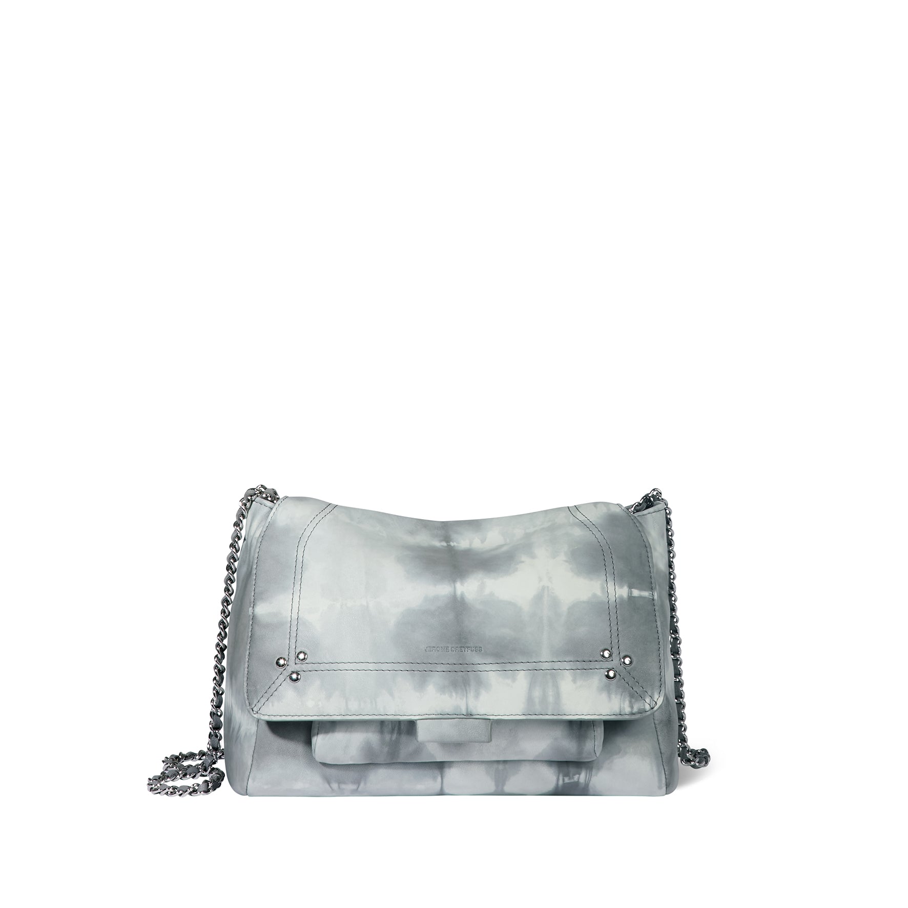 Sac Lulu M Agneau Tie & dye gris