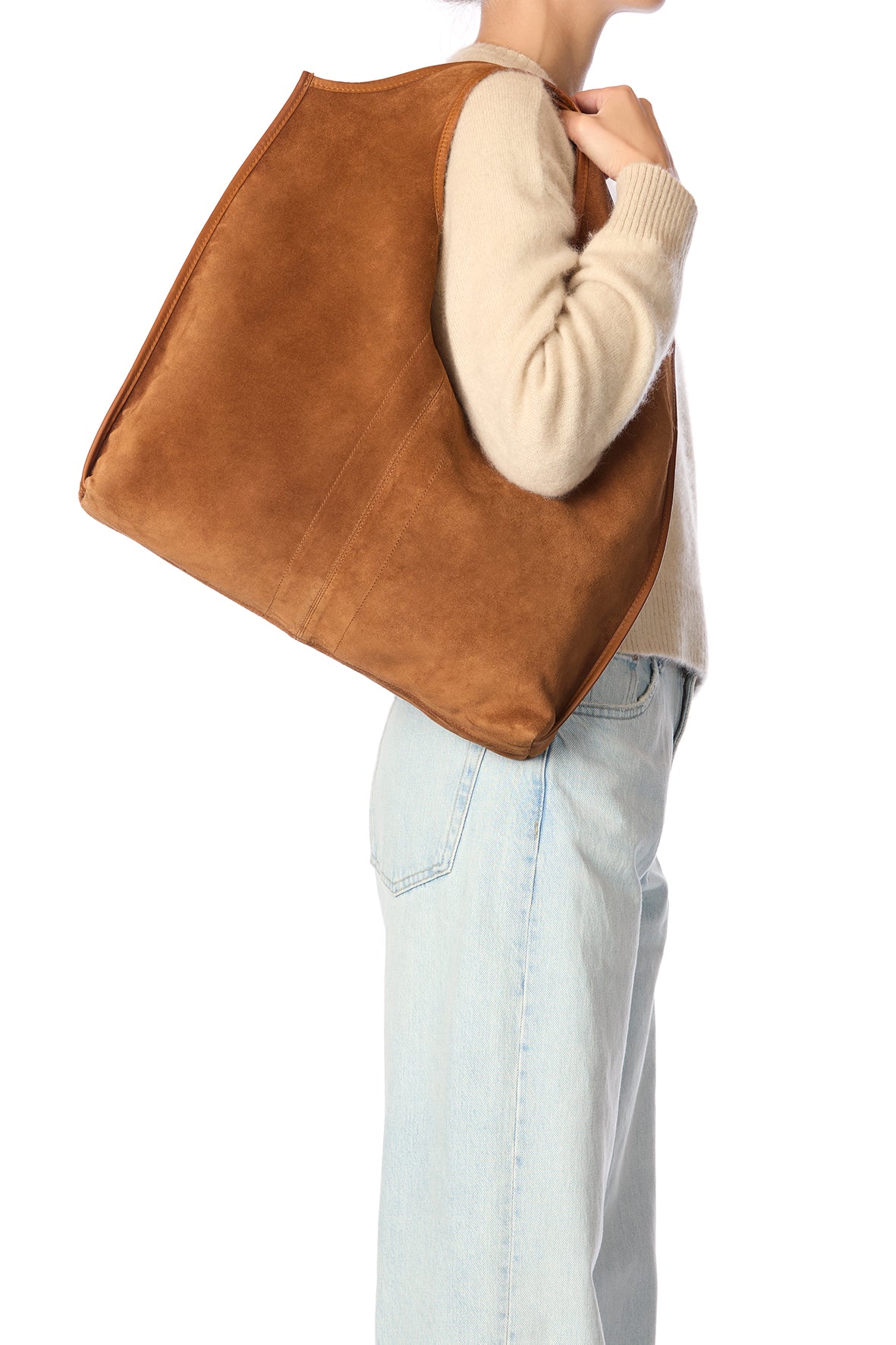 Paco Bag Caramel Split Suede