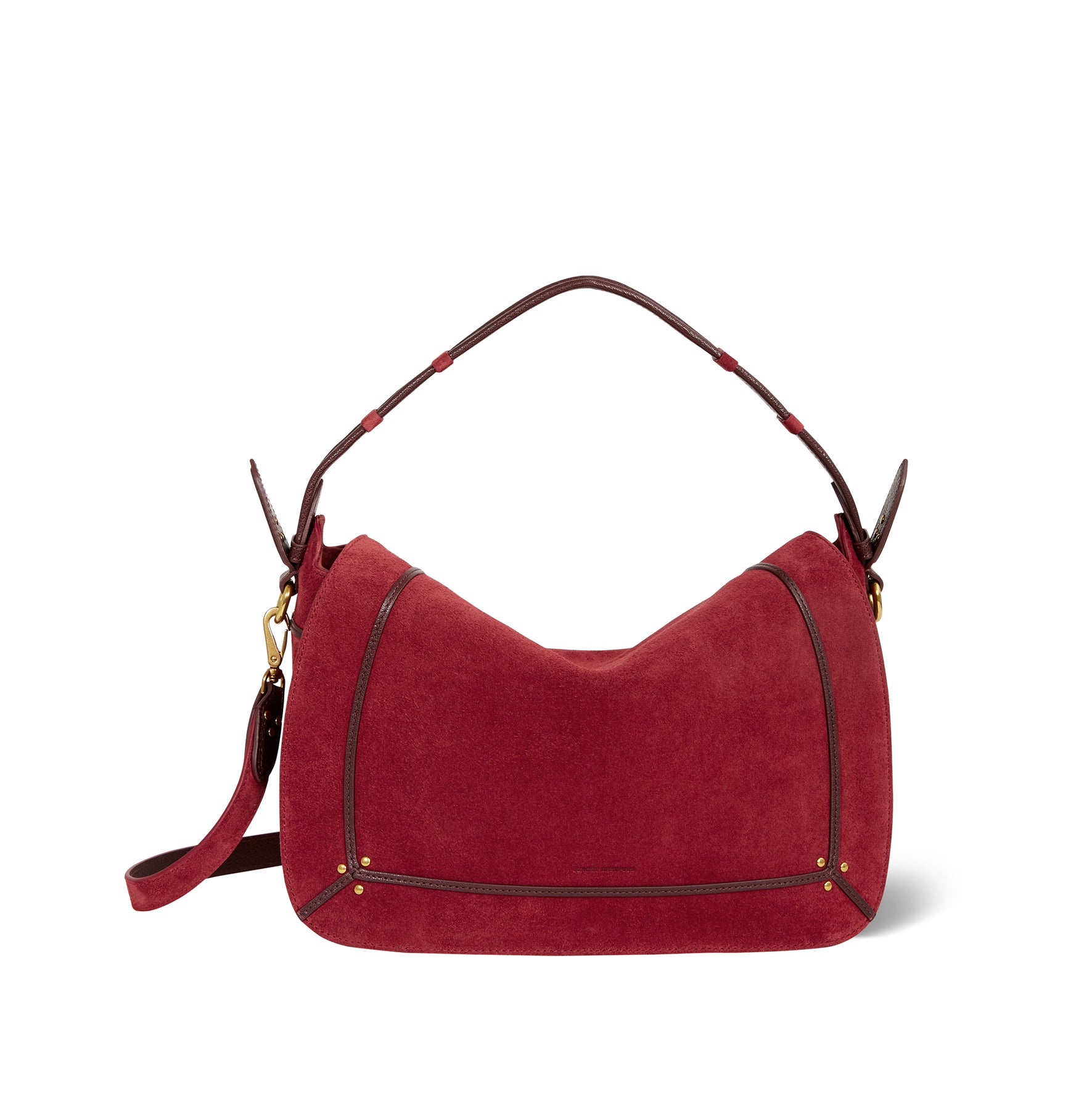 Pepito L Bag Burgundy Split Suede