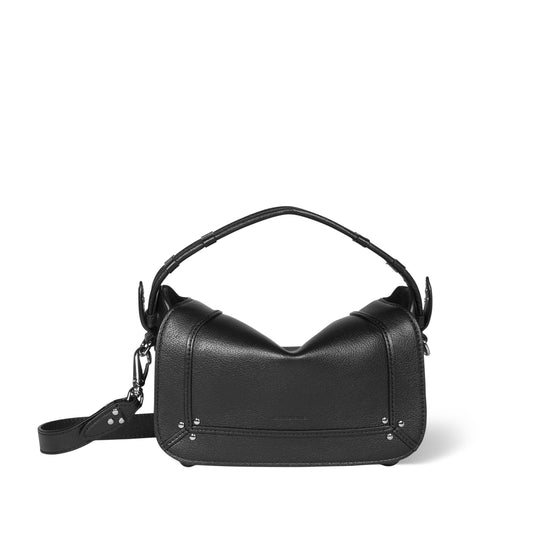 Pepito S Bag Noir Silver Buffaloskin