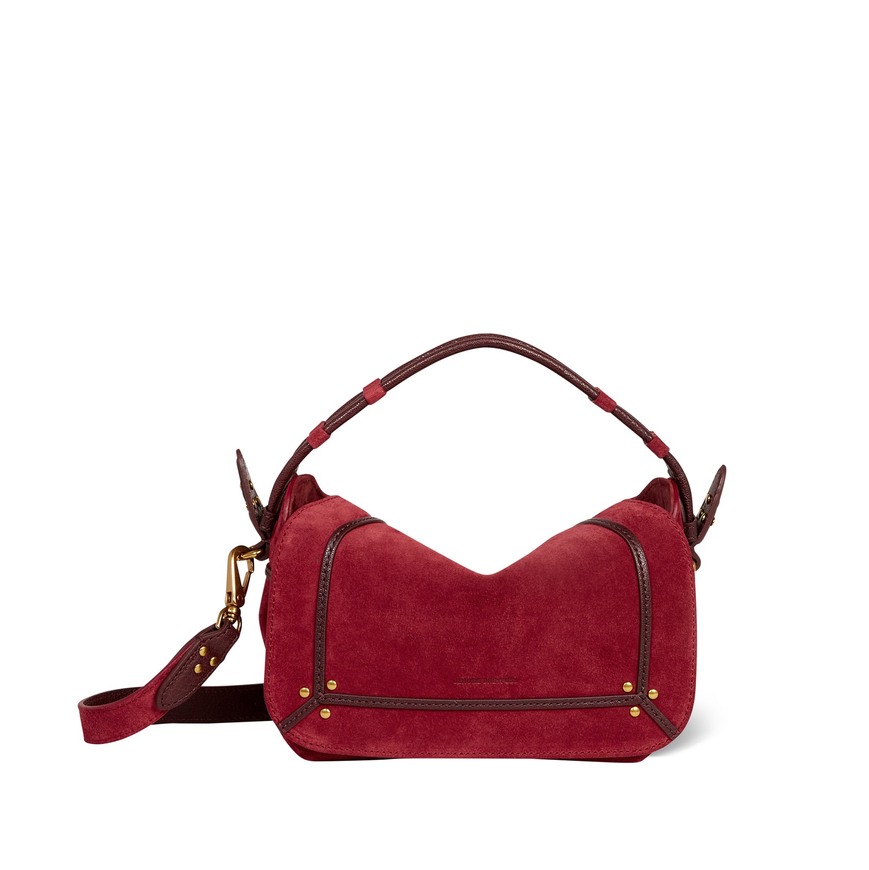 Pepito S Bag Burgundy Split Suede