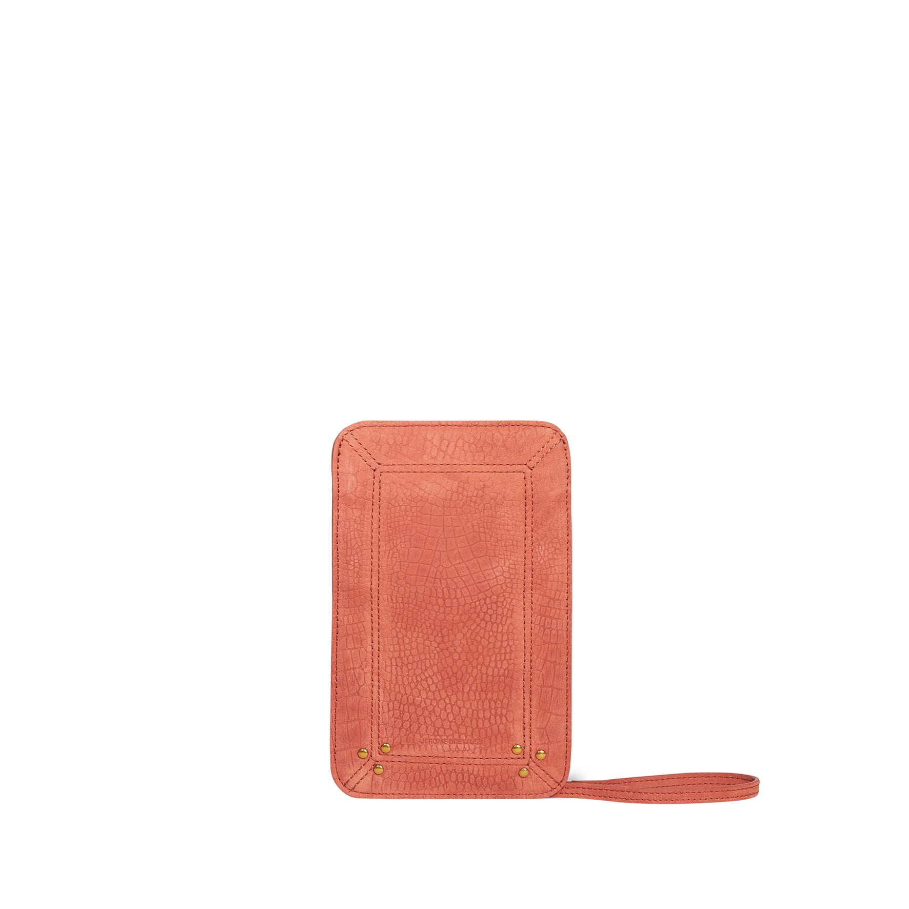 Porte Mobile Imprimé Croco Terracotta taurillon