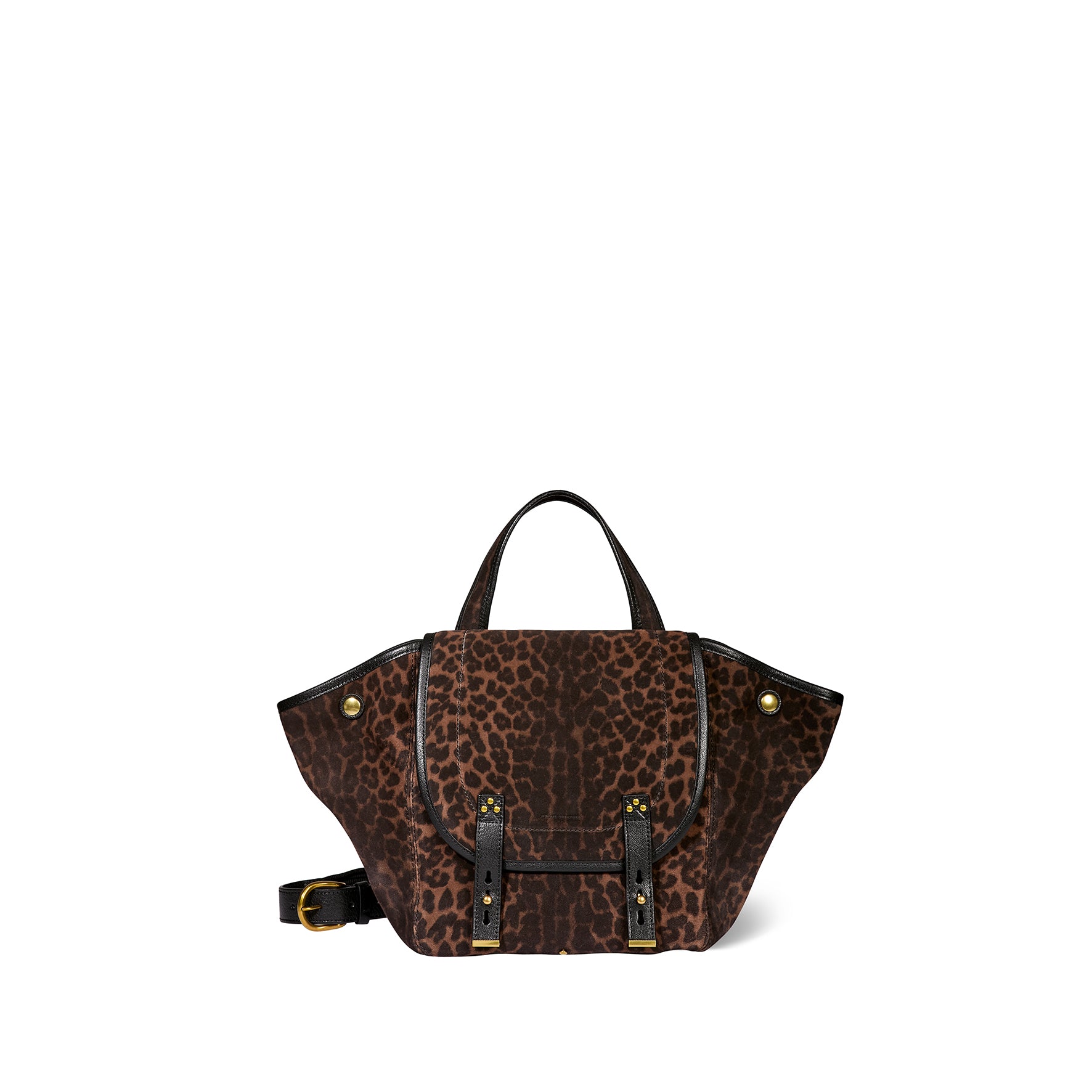 Stan Panier M Bag Imprimé Léopard Naturel Split Suede