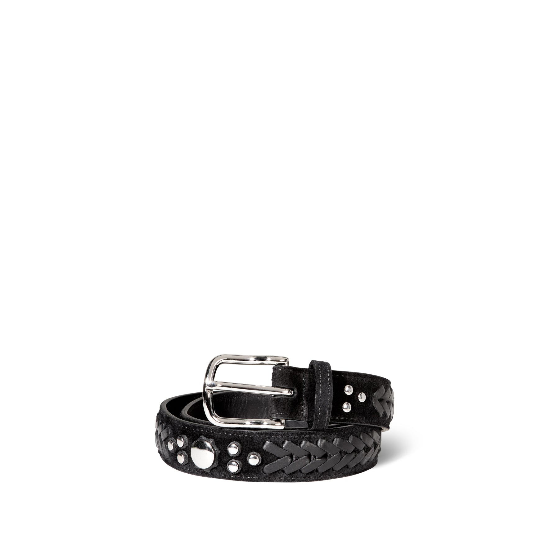 Ceinture Gaucho Split Suede Noir