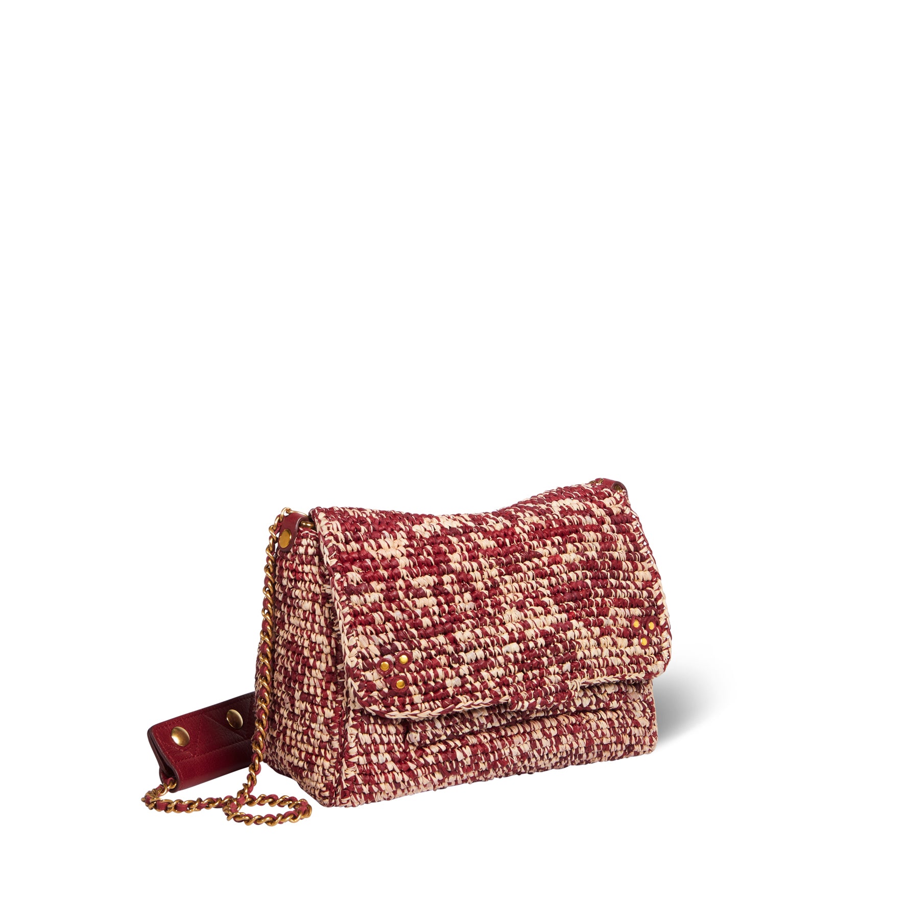 Sac Lulu M Raphia Ruby