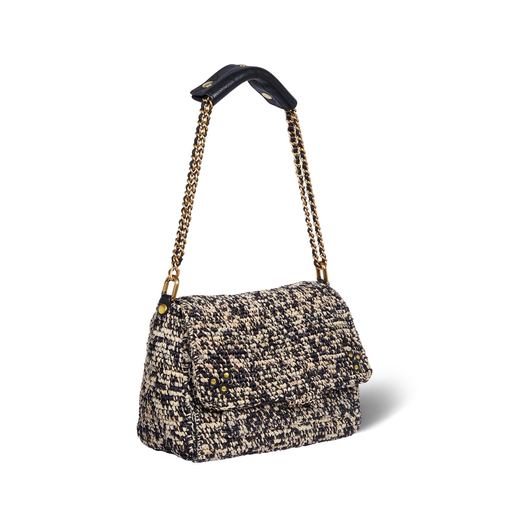 Sac Lulu M Raphia Noir