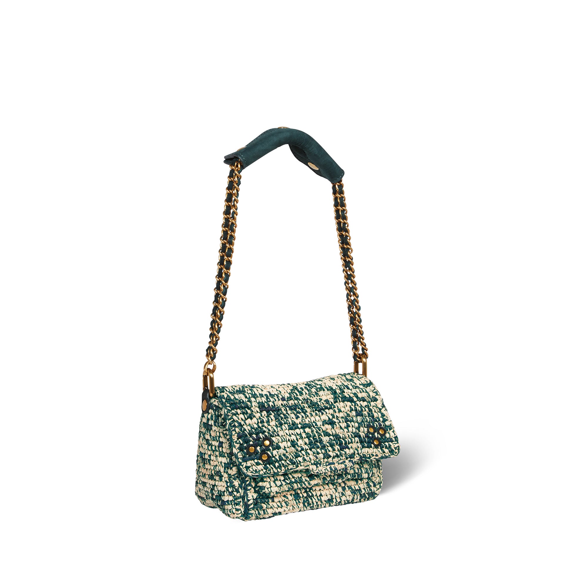 Sac Lulu S Raphia Vert