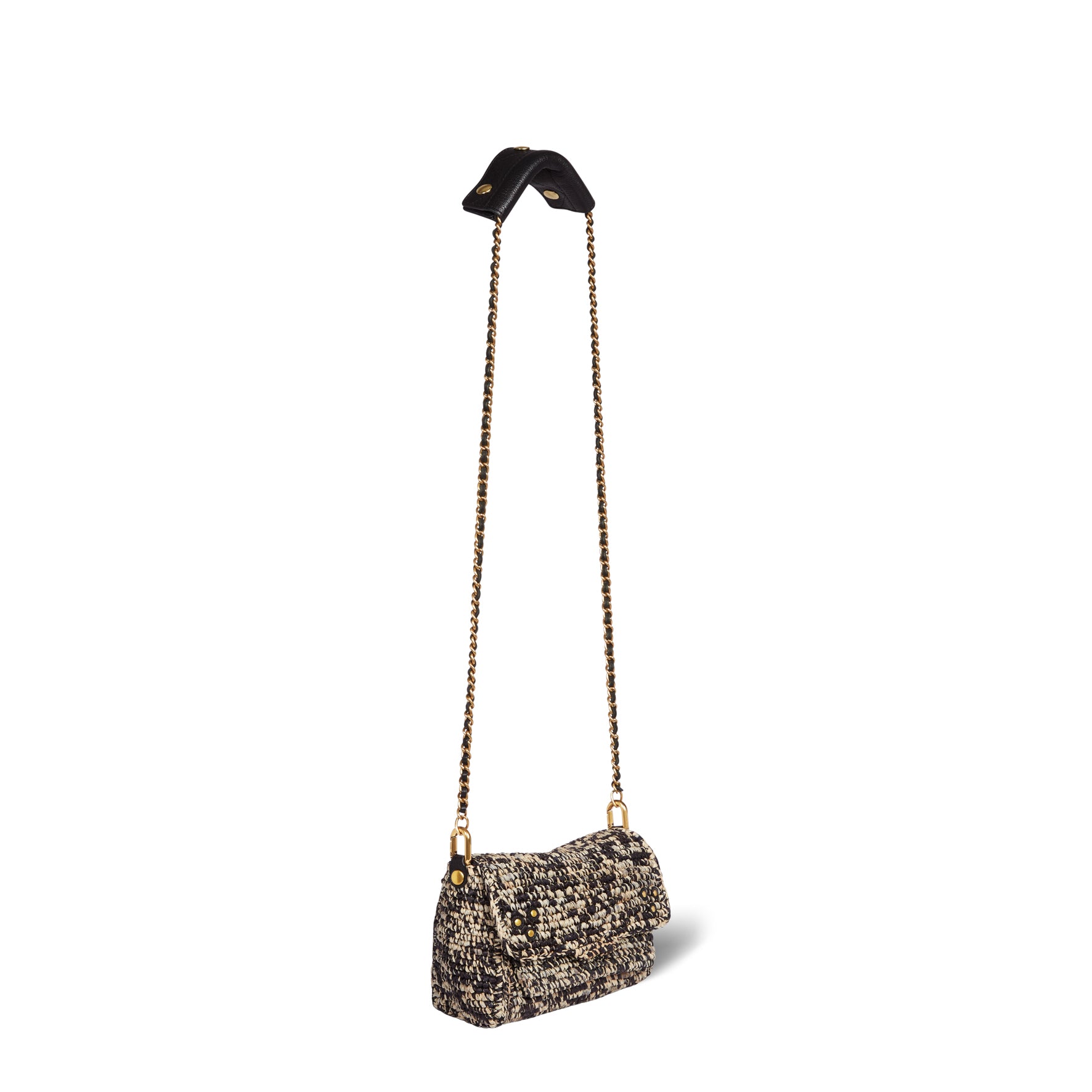 Sac Lulu S Raphia Noir