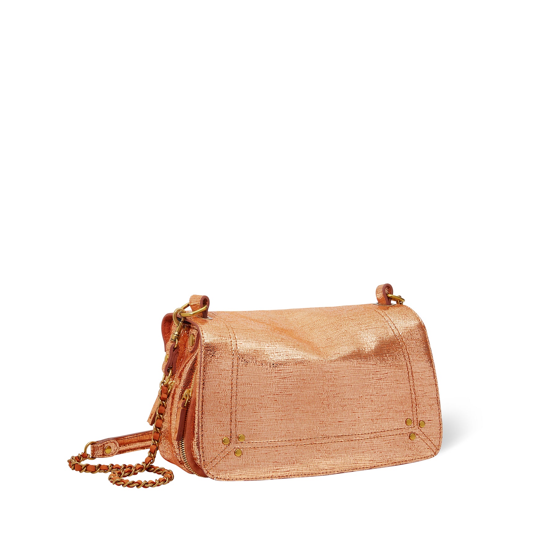 Sac Bobi Chèvre Lamé Rose Gold