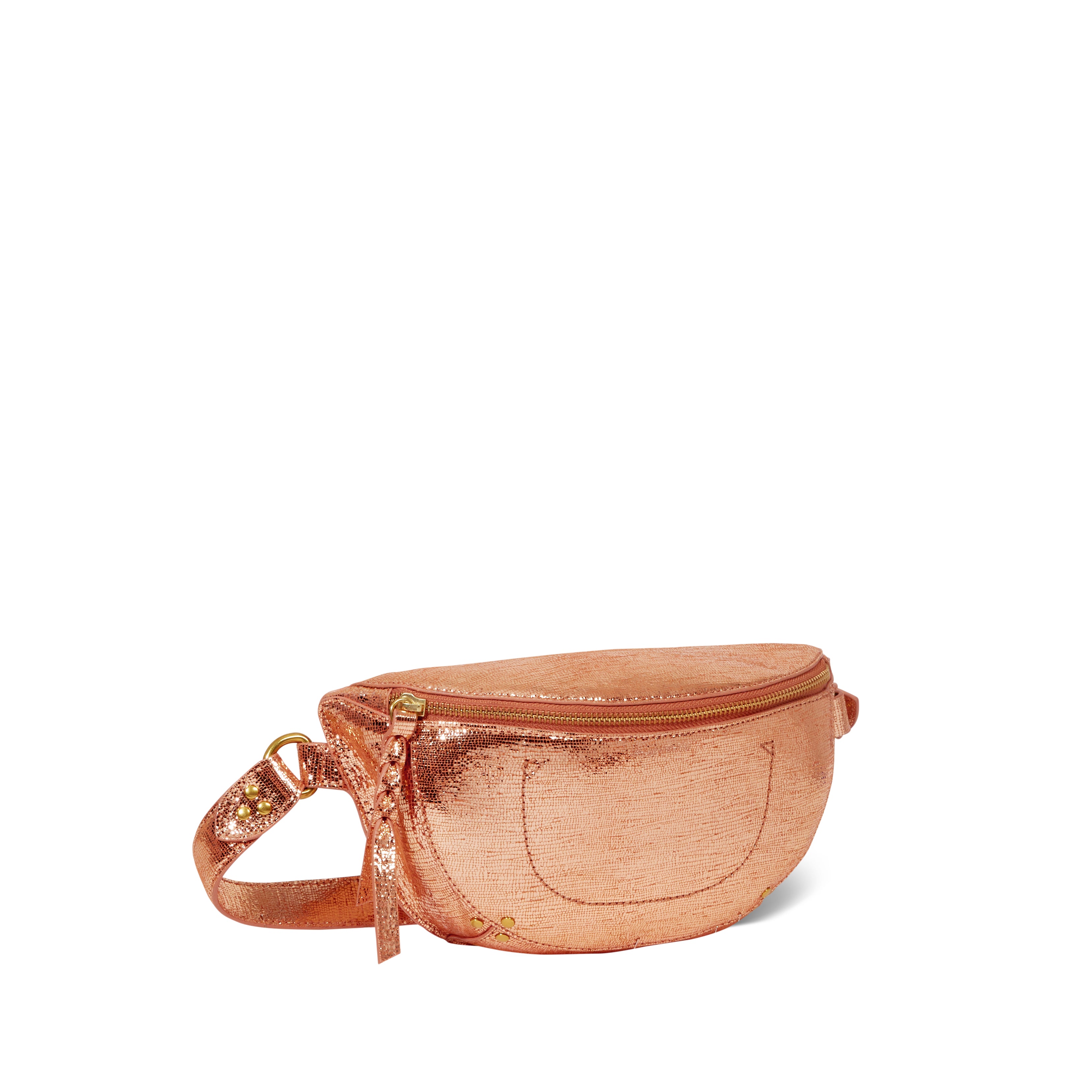 Sac Lino banane Chèvre Lamé Rose Gold