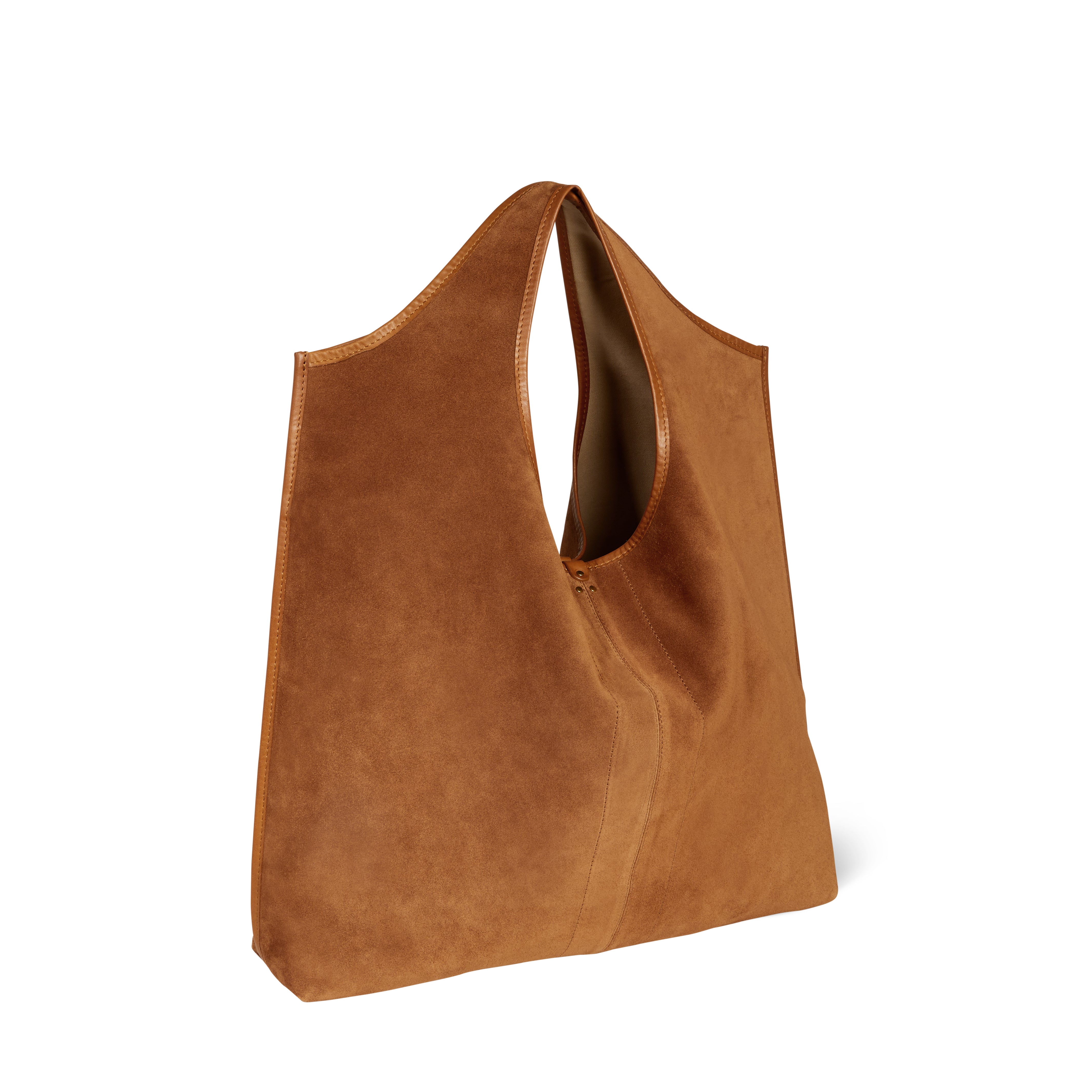 Sac Paco Croûte Velours Caramel