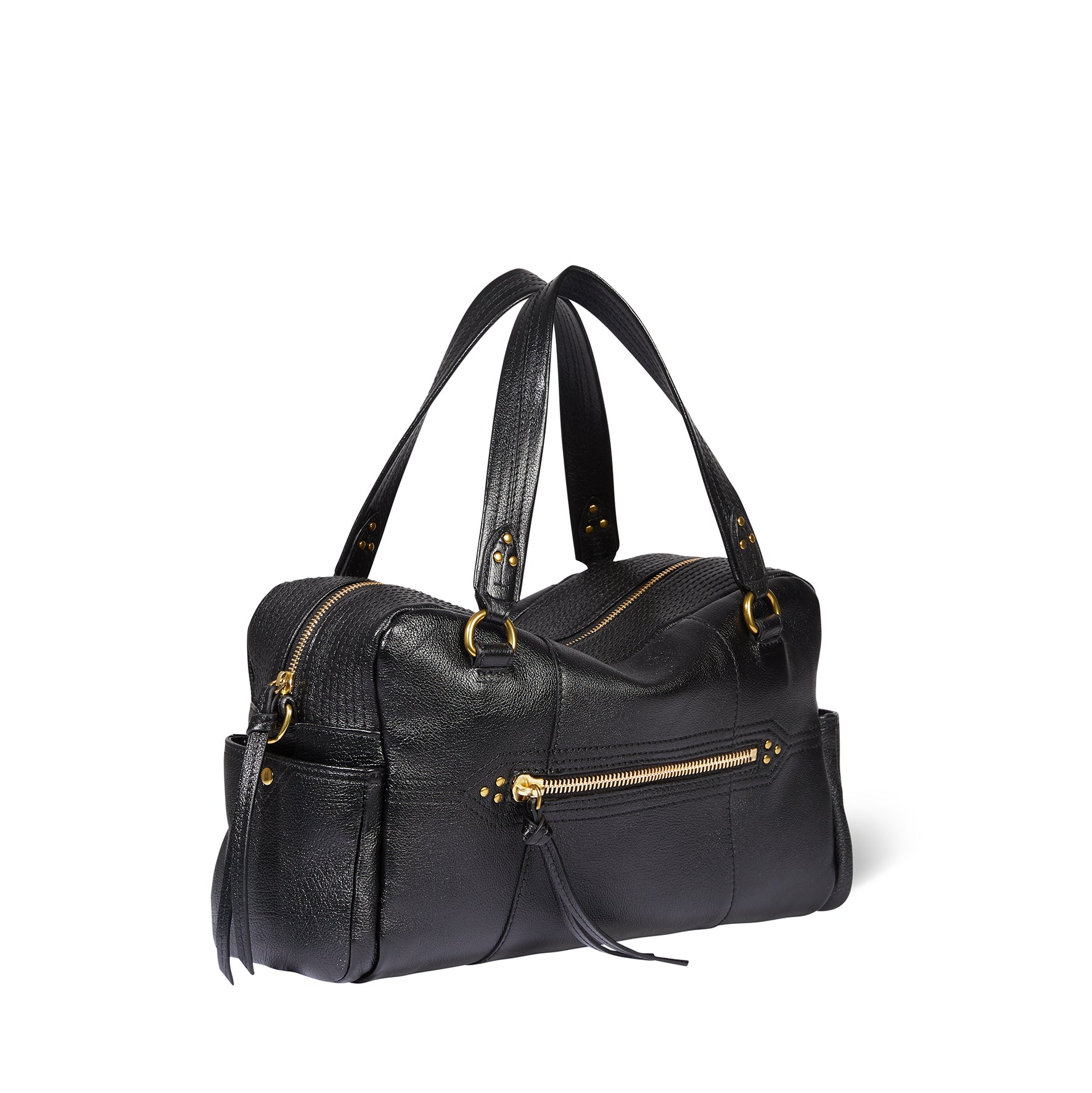 Sac Lucky Bowling Buffle Noir Brass