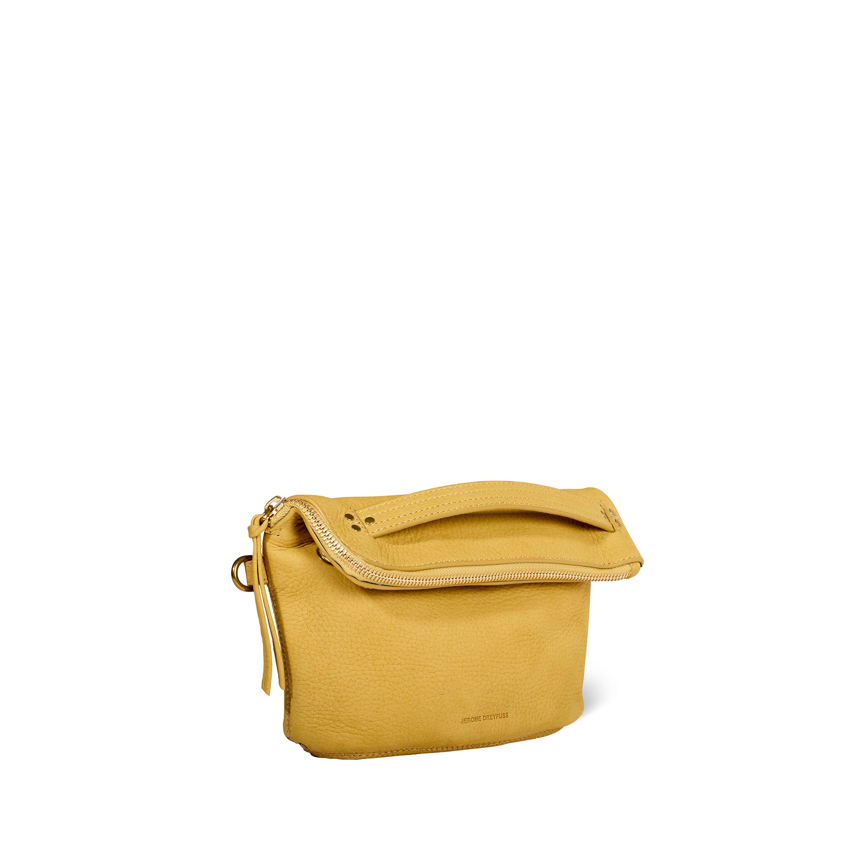 Lucky pochette Vachette Nubuck Mimosa