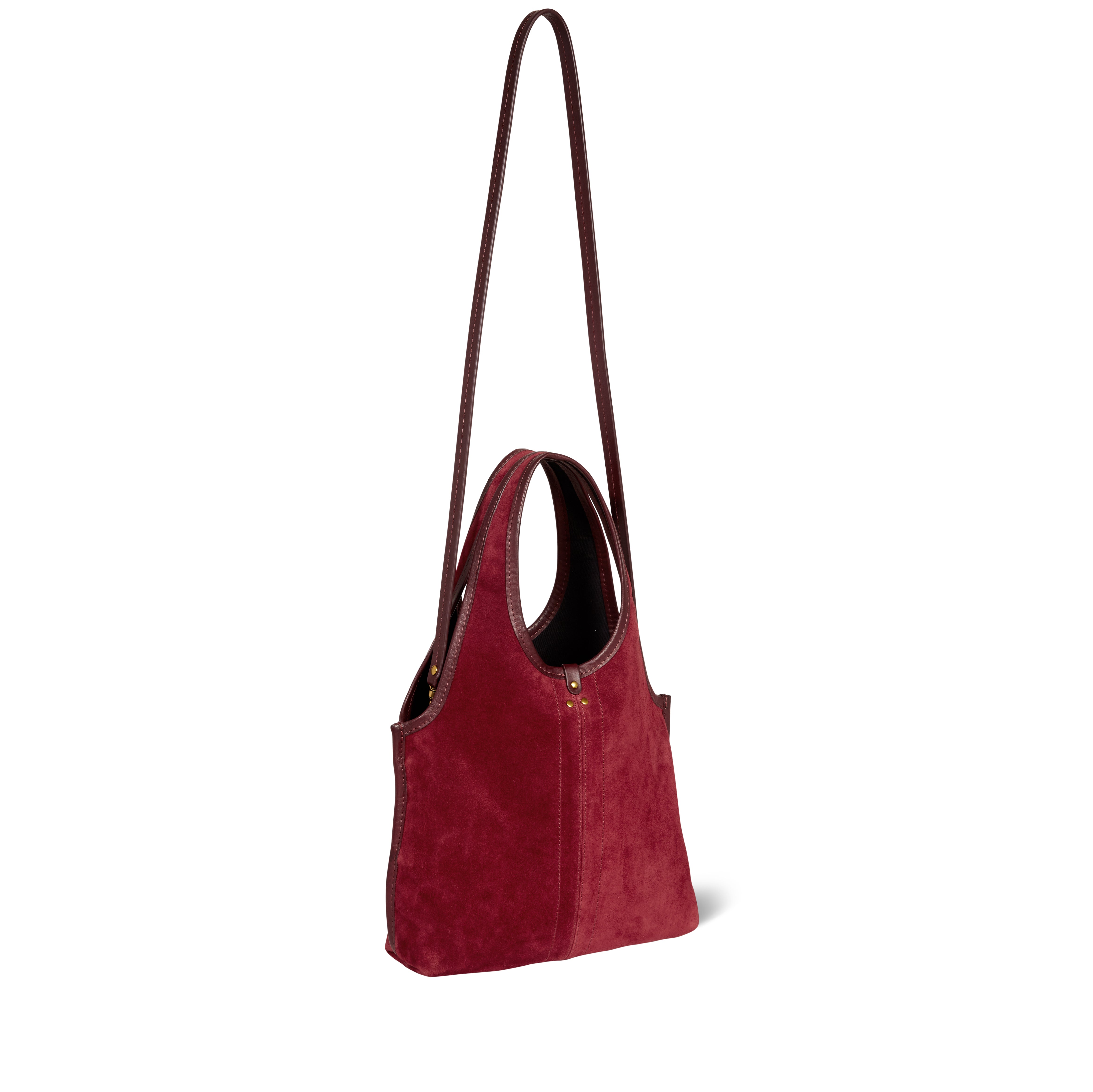 Sac Paco S Croûte Velours Burgundy