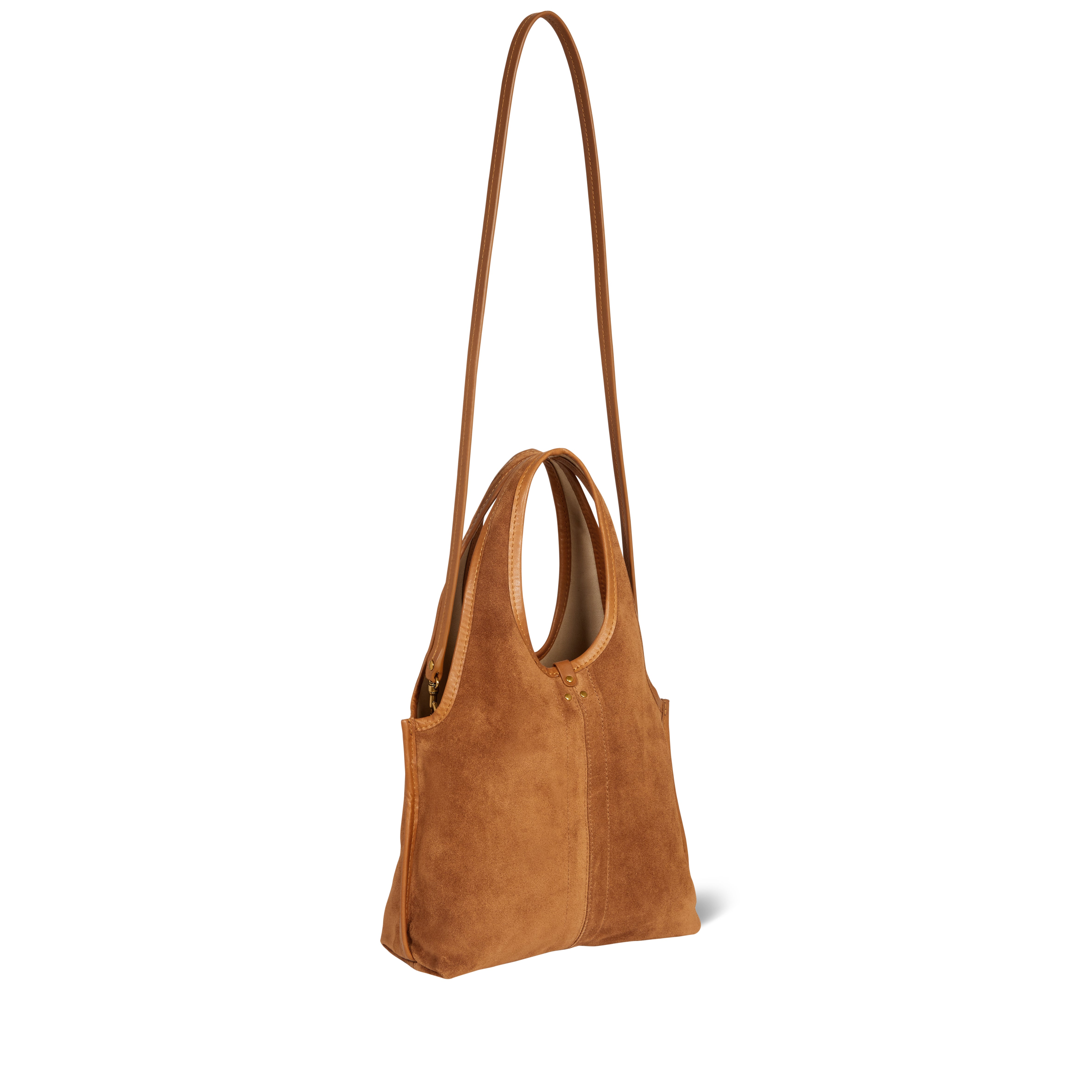 Sac Paco S Croûte Velours Caramel